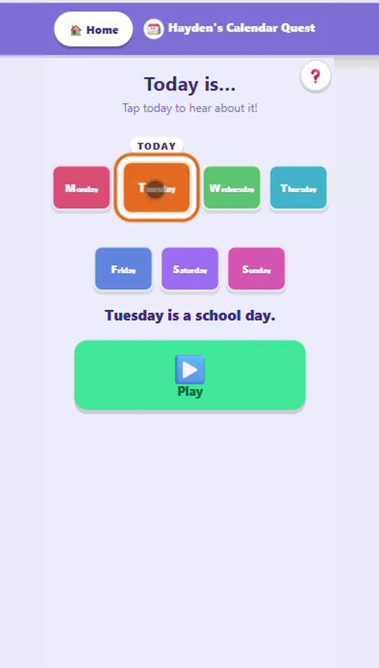 Calendar Quest — a short gameplay clip